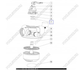 Уплотнительное кольцо AquaViva для ротора крана MPV16 2011095 Уплотнительное кольцо AquaViva для ротора крана MPV16 2011095