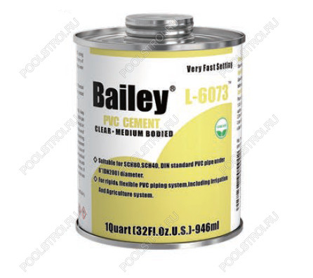 Клей L-6073  (946ml) Bailey для ПВХ труб