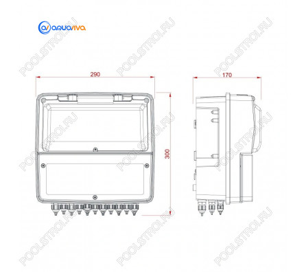 Станция контроля качества воды AquaViva PH-RX-Free CL-температура
